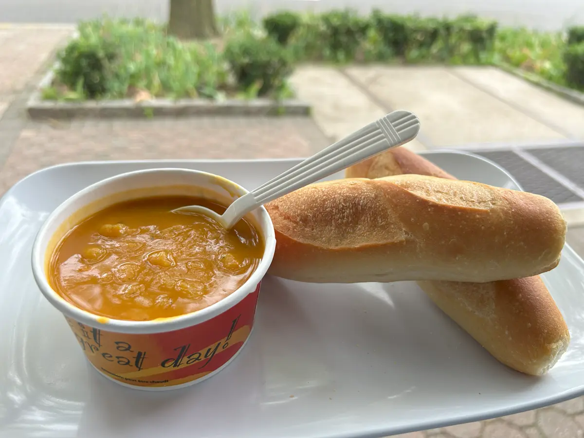 Soup with breads